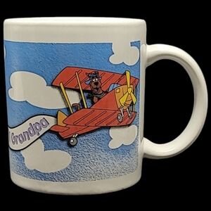 #1 GRANDPA - SCOOBY-DOO IN A RED AIRPLANE COFFEE MUG/CUP